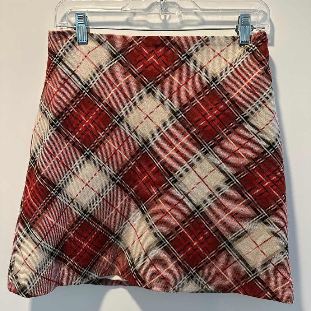 Plaid Mini Skirt